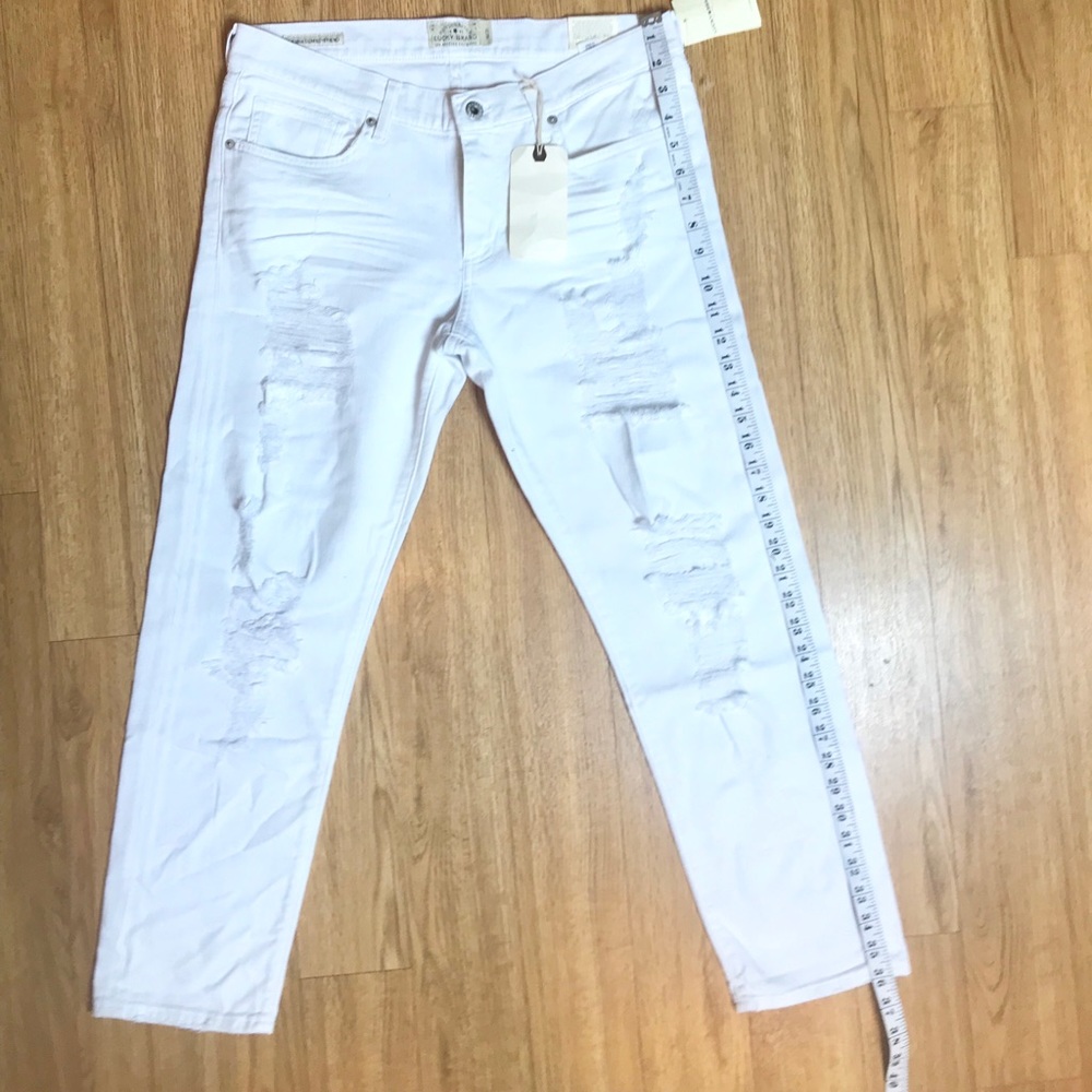 Lucky Brand || Slim Boyfriend Destroyed Pants Jean - Picture 6 of 8